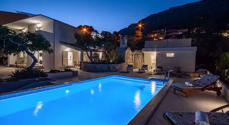 Villa Dasianda 90 m from the beach, private heated pool