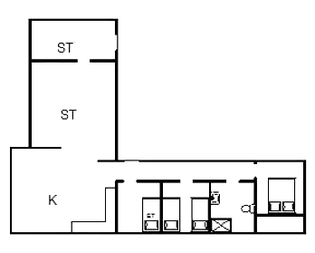 Sommerhus ved Rindby Strand