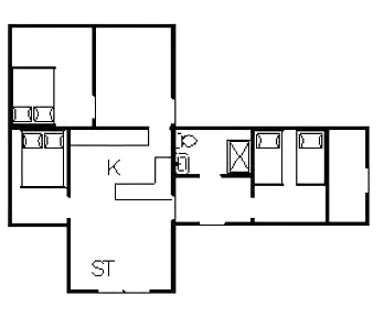 Sommerhus ved Rindby Strand