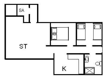 Sommerhus ved Rindby Strand