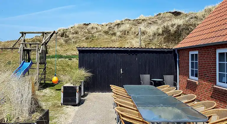 Semesterbostad vid Rindby Strand