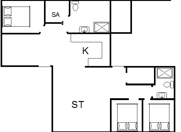 Sommerhus ved Rindby Strand
