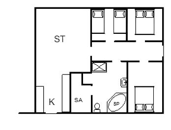 Sommerhus ved Rindby Strand