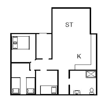 Sommerhus ved Rindby Strand