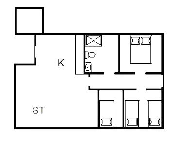 Sommerhus ved Rindby Strand