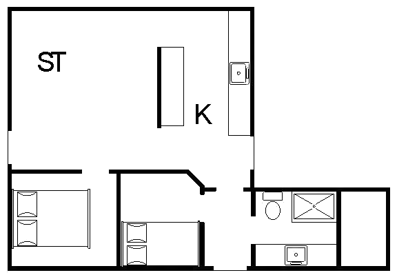 Sommerhus ved Rindby Strand