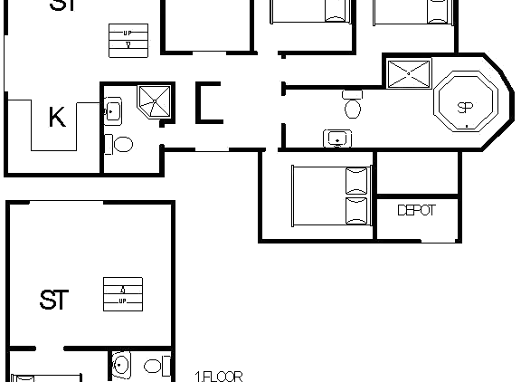 Sommerhus ved Rindby Strand