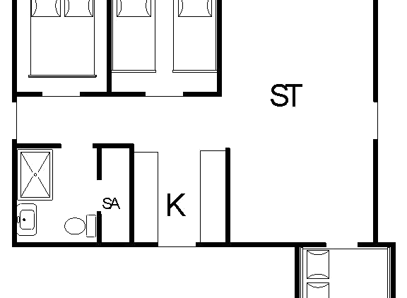 Sommerhus ved Rindby Strand