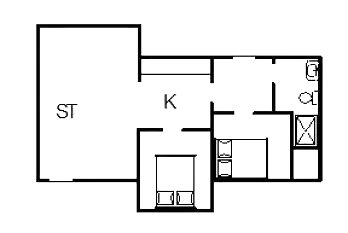 Sommerhus ved Rindby Strand