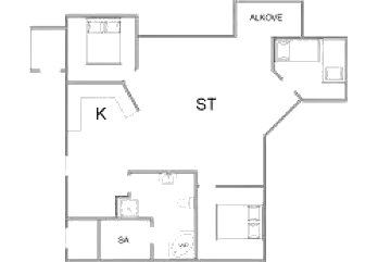 Sommerhus ved Bjerregård Strand