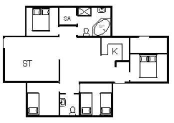 Sommerhus ved Skaven Strand