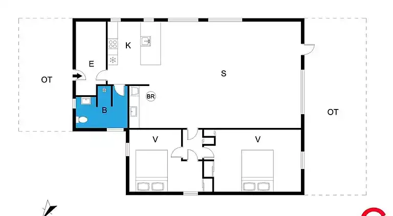 Sommerhus ved Saksild Strand