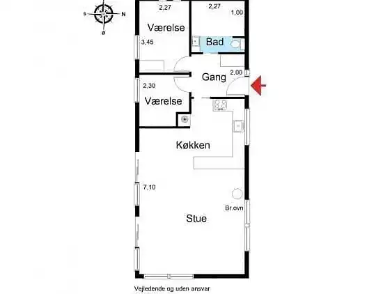 Sommerhus ved Mariendal Strand