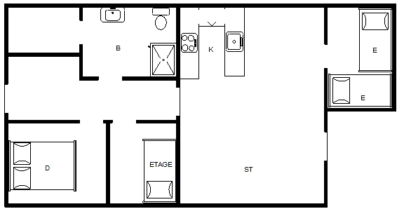 Sommerhus ved Rindby Strand