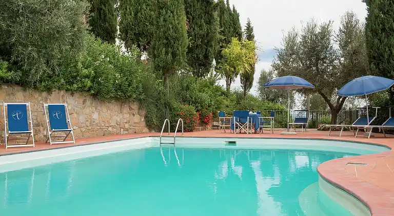 Gårdshus i San Vivaldo