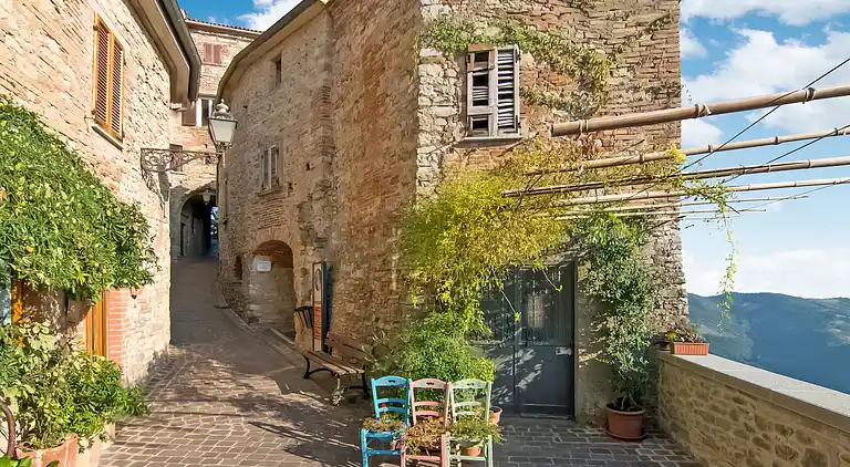 Gårdhus i Monte Santa Maria Tiberina