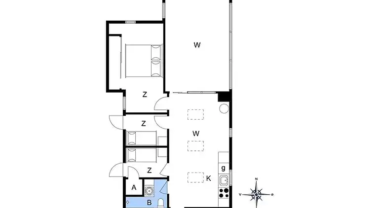 Sommerhus ved Saksild Strand
