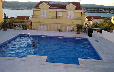 Appartment Mia mit Pool, Okrug Gornji,Trogir,Kroatien