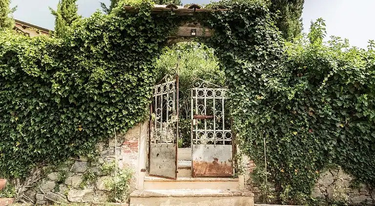 Tuscan country house with private garden 