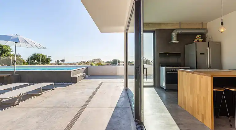 Demetra, modern villa with swimming pool and sea view