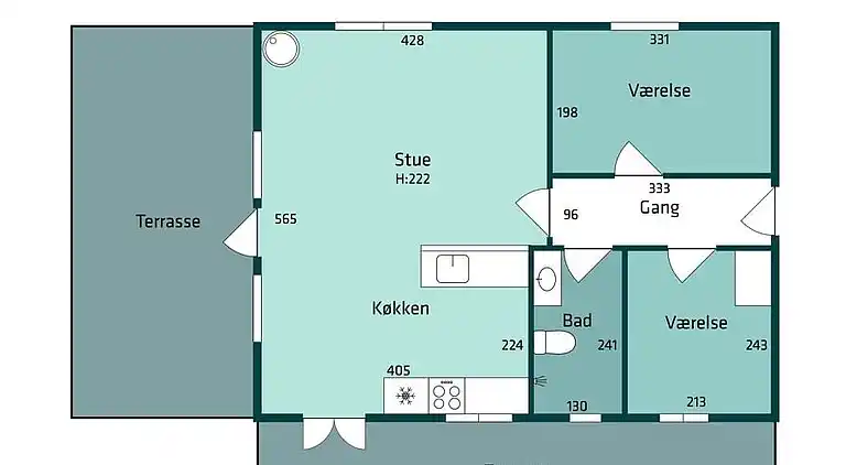 Sommerhus ved Vrist Strand