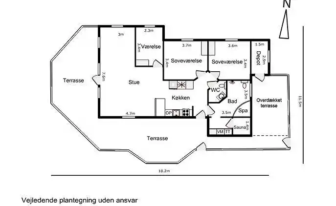 Sommerhus ved Vrist Strand
