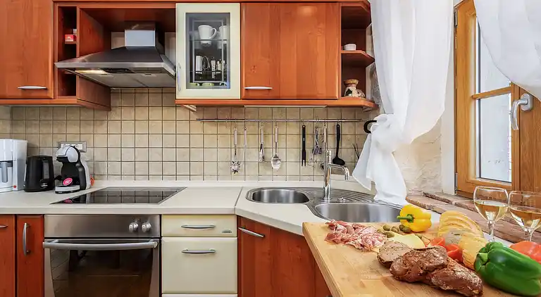 Stone house with pool