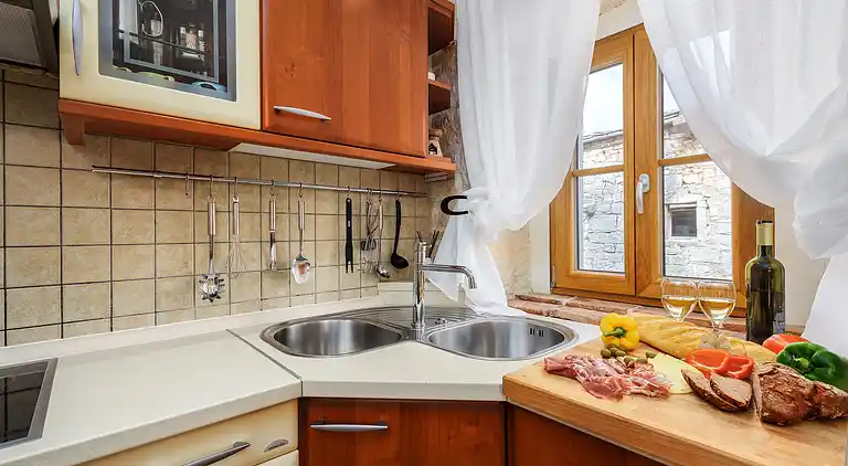 Stone house with pool