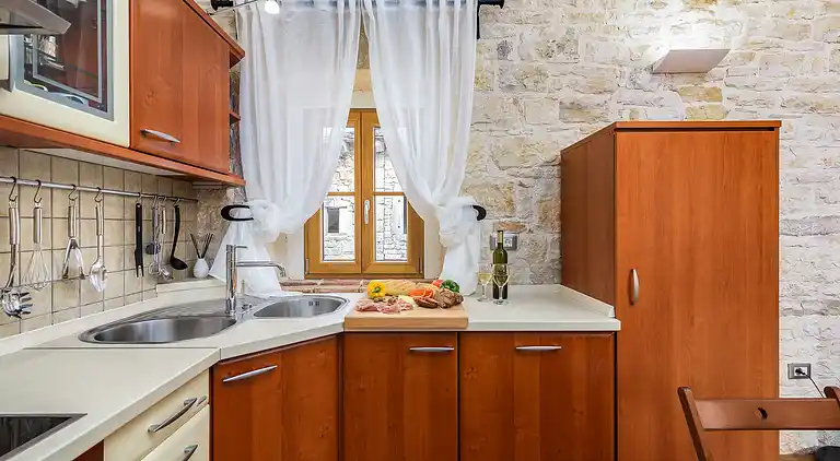 Stone house with pool