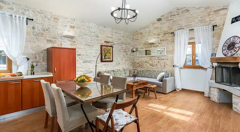 Stone house with pool