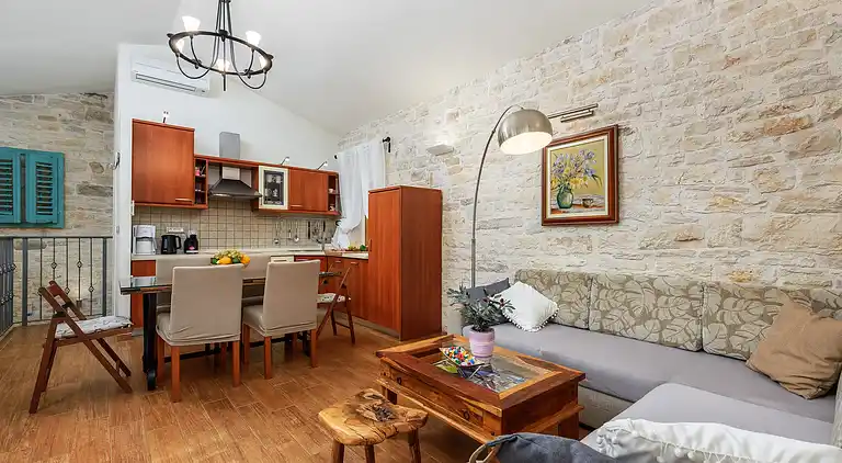 Stone house with pool