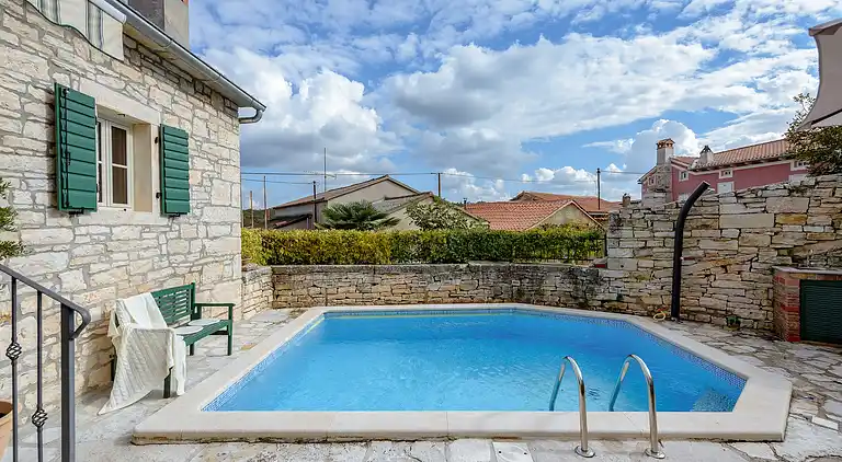 Stone house with pool