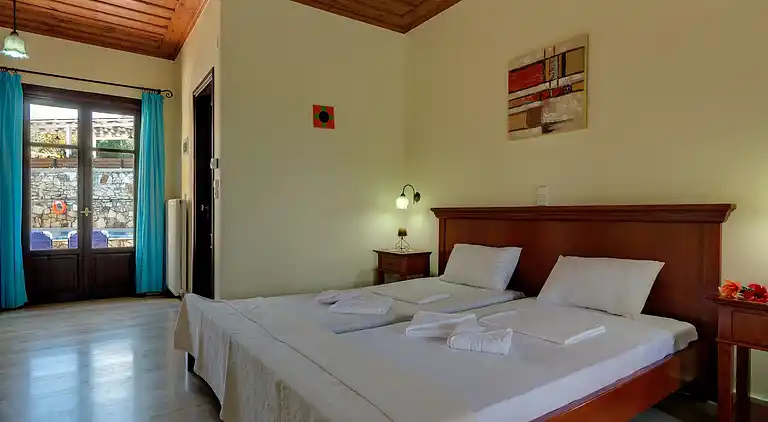 Villaggio Cretese vicino alla spiaggia