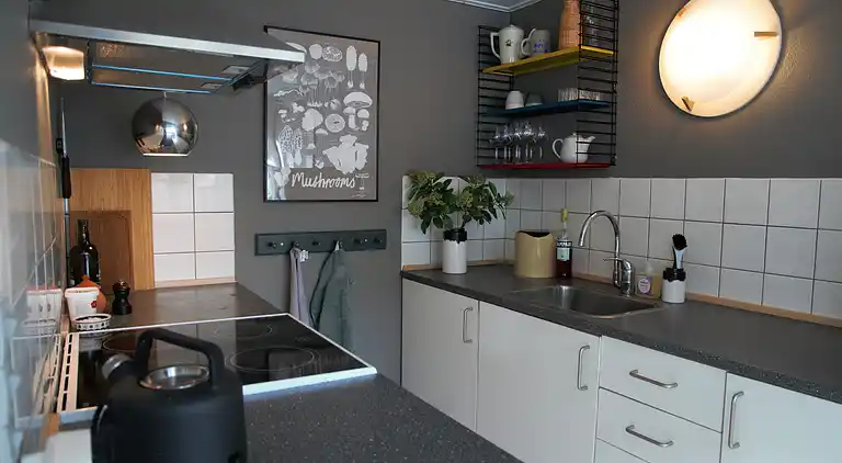 Hyggelig lejlighed i den gamle Gård i Gaden