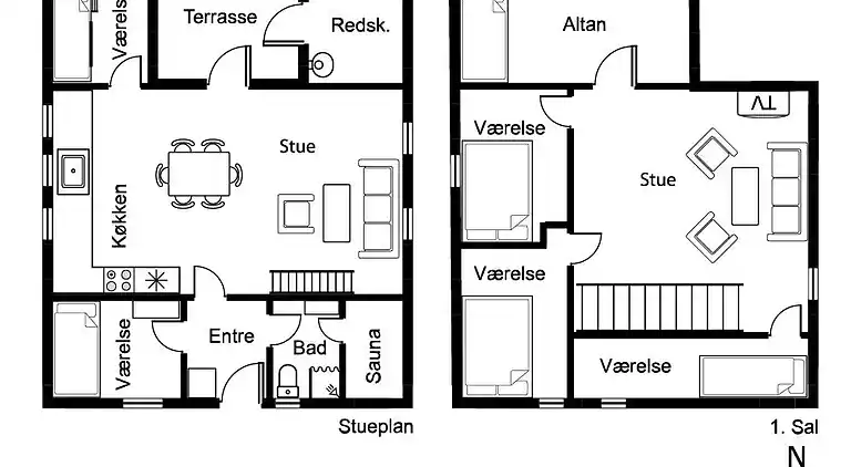 Sommerhus ved Vrist Strand