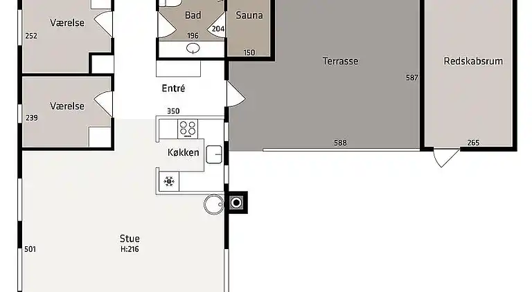 Sommerhus ved Vrist Strand