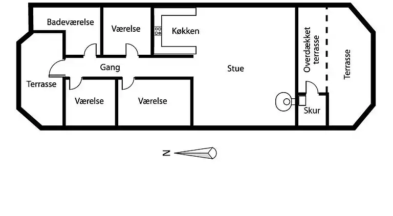 Sommerhus ved Vrist Strand