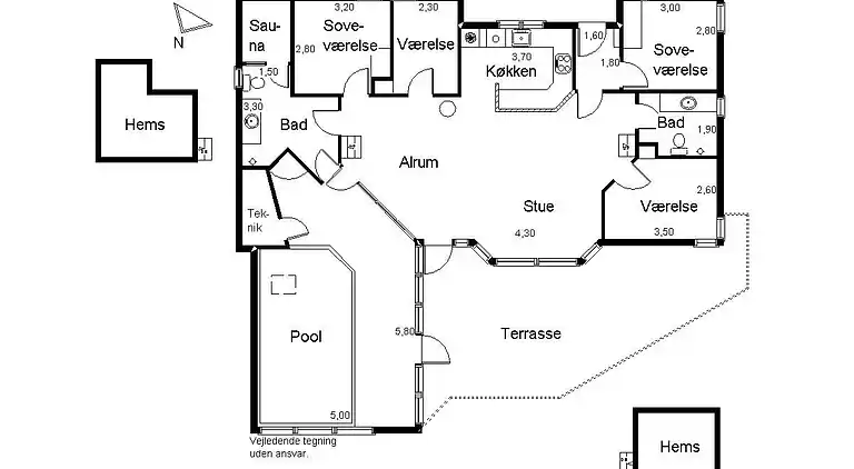 Sommerhus ved Vrist Strand