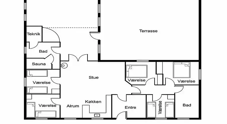 Sommerhus ved Vrist Strand