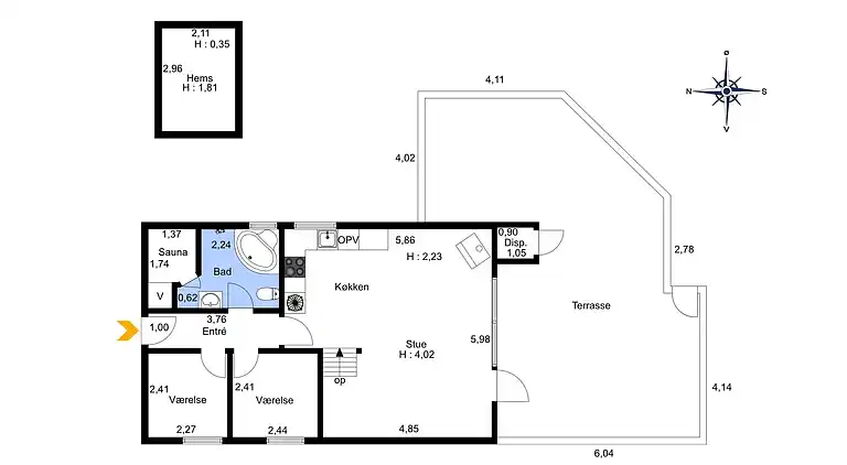 Sommerhus ved Vrist Strand