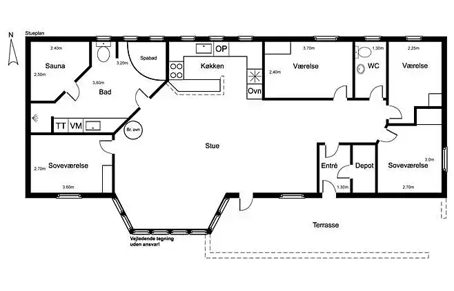 Sommerhus ved Vrist Strand