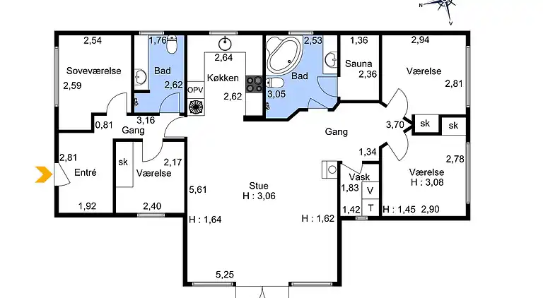 Sommerhus ved Vrist Strand