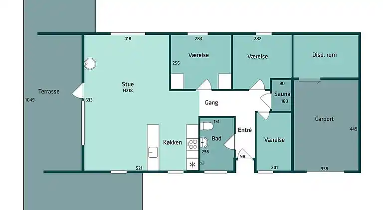 Sommerhus ved Vrist Strand