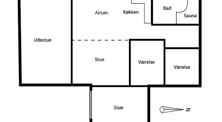 Sommerhus ved Vrist Strand