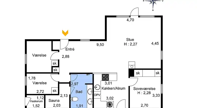 Sommerhus ved Vrist Strand