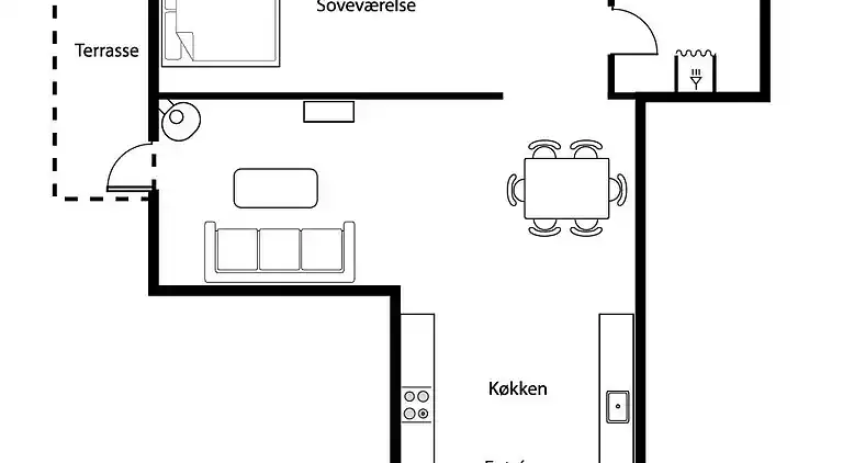 Sommerhus ved Vrist Strand