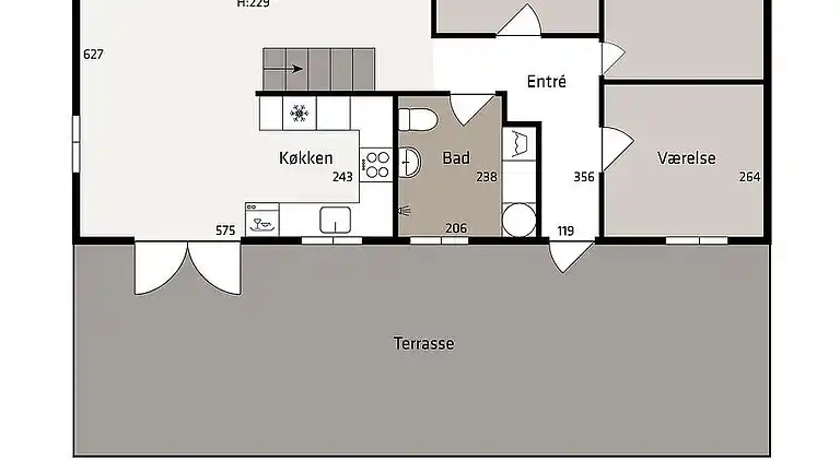 Sommerhus ved Vrist Strand