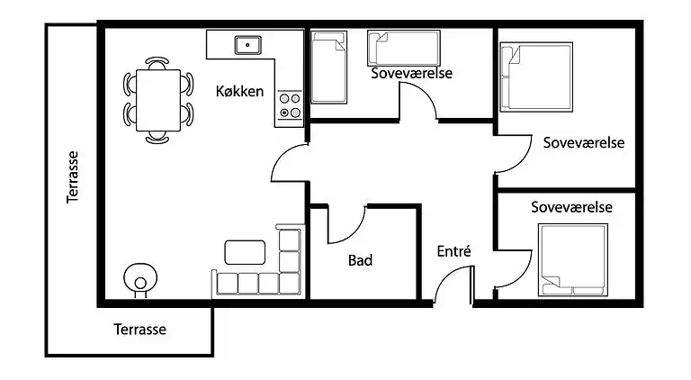 Sommerhus ved Vrist Strand