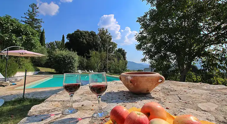 Gårdshus i Umbertide