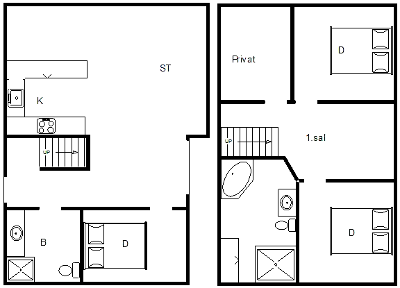 Sommerhus ved Rindby Strand